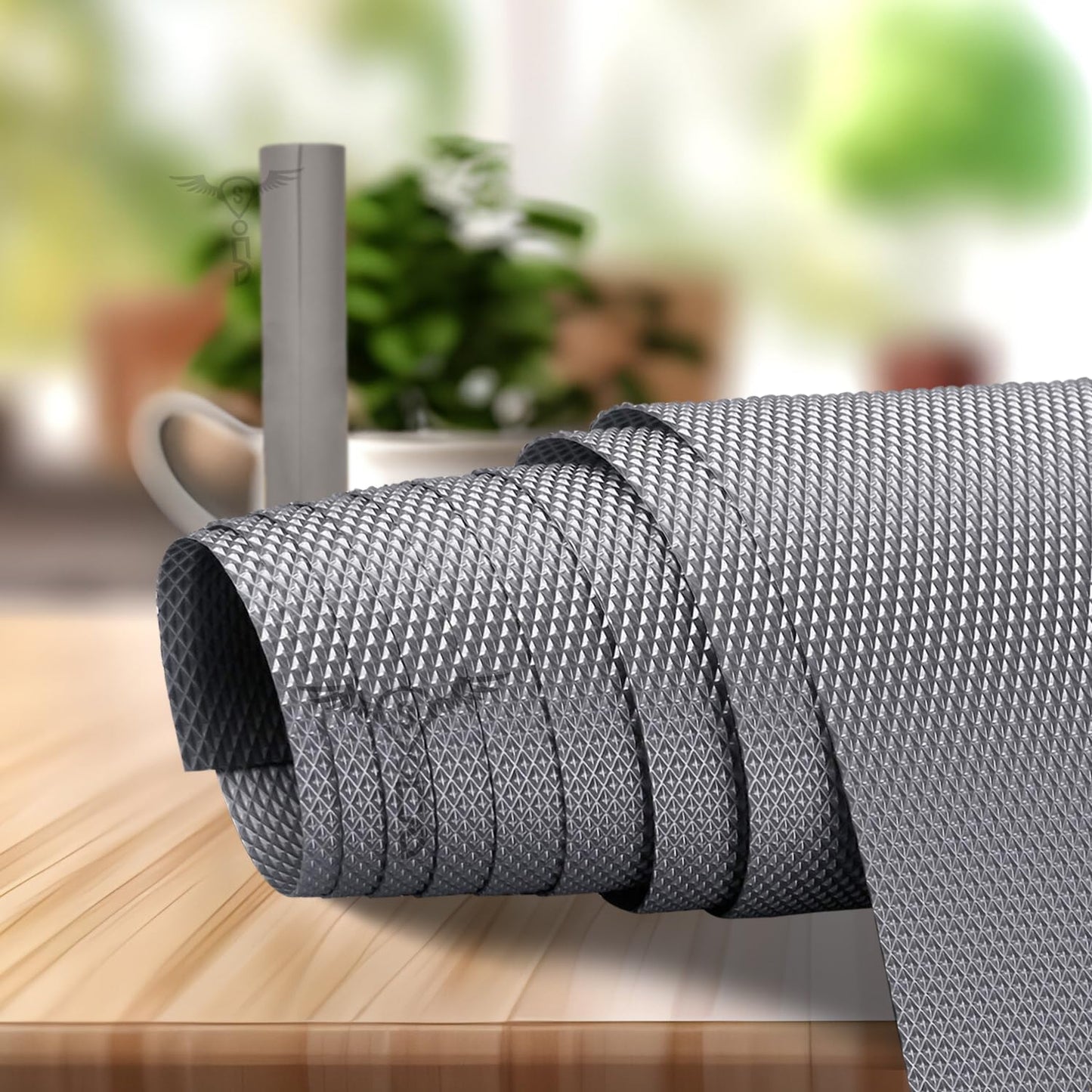 Drawer Mat Multi-Purpose EVA Non-Slip Waterproof Kitchen & Bathroom Shelf Liner (Coffee)