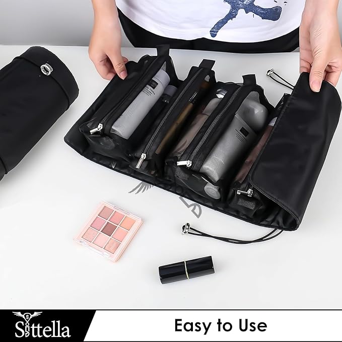 SITTELLA Foldable Hanging Cosmetic Storage Organizer for Women