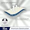 Waterproof Cotton Mattress Protector – Hypoallergenic, Soft, Breathable, Queen 78"x60", Navy Blue