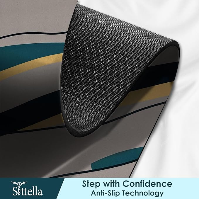 3D Abstract Print Anti-Skid Water Absorbent Bathroom Mat (40x60cm) - Abstract Print Upselling