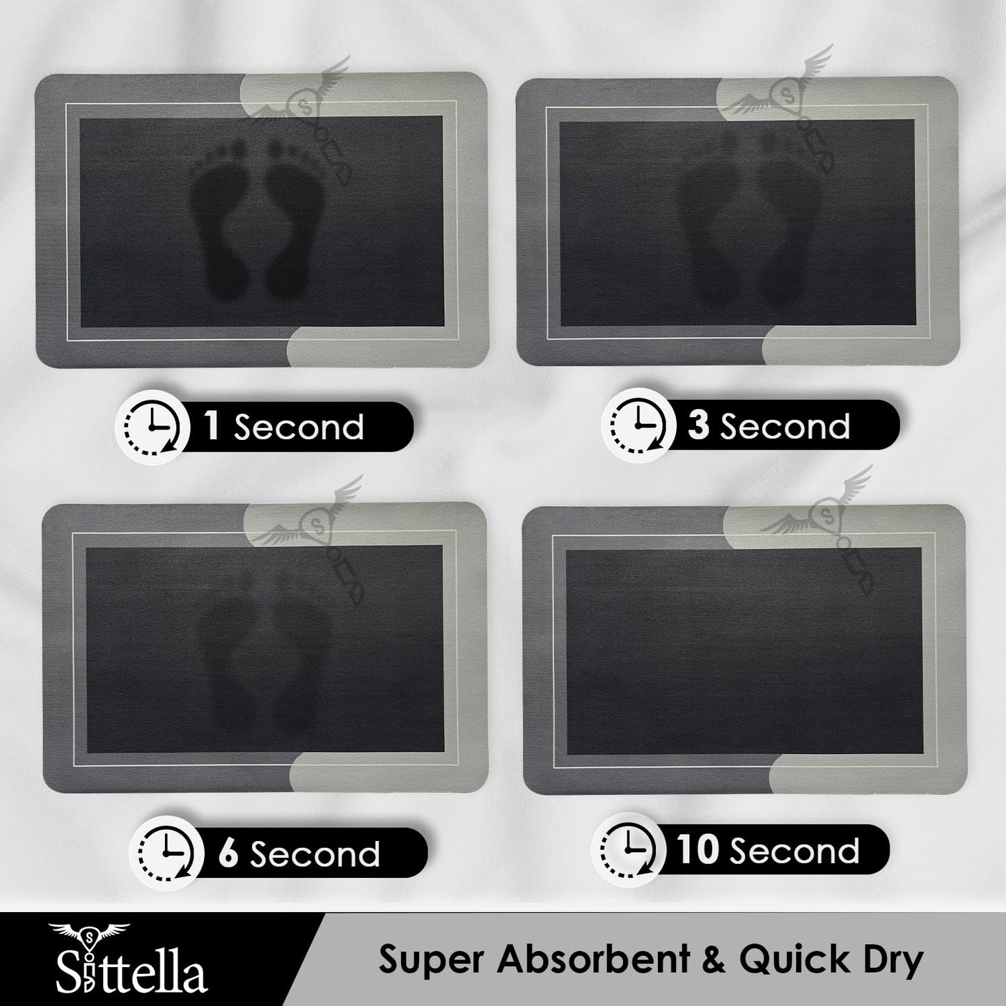 Anti-Skid Kitchen Mats 3.5mm, Water Absorbent Rug, Carpets, Floor Mat for Home and Kitchen (120x40cm & 60x40cm)