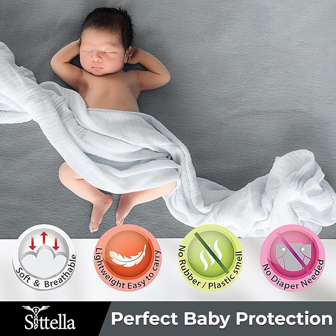 Baby Mattress Protector Sheet – Waterproof & Absorbent, Quick Dry and Washable