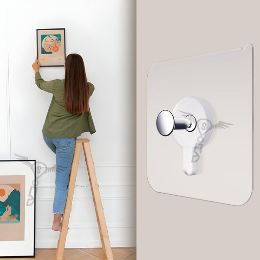 Stainless Steel Self Adhesive Heavy Duty Photo Wall Hook