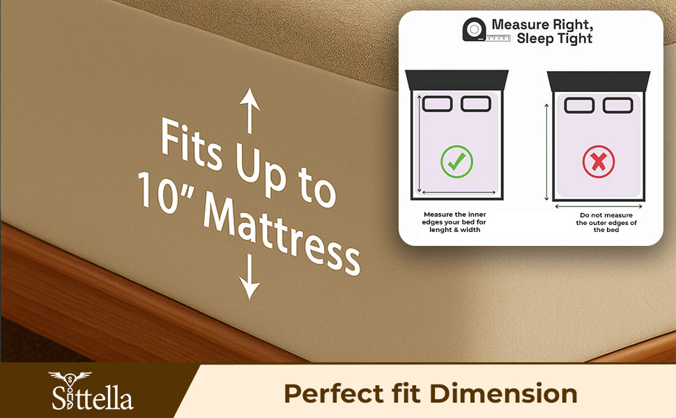 Waterproof Cotton Mattress Protector – Hypoallergenic, Soft, Breathable, Queen 78"x60", Beige