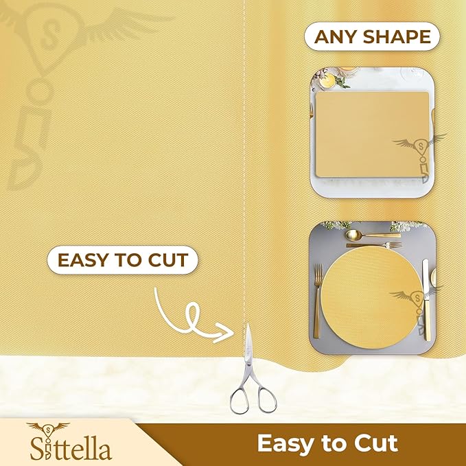 Drawer Mat Multi-Purpose EVA Non-Slip Waterproof Kitchen & Bathroom Shelf Liner (Ivory)