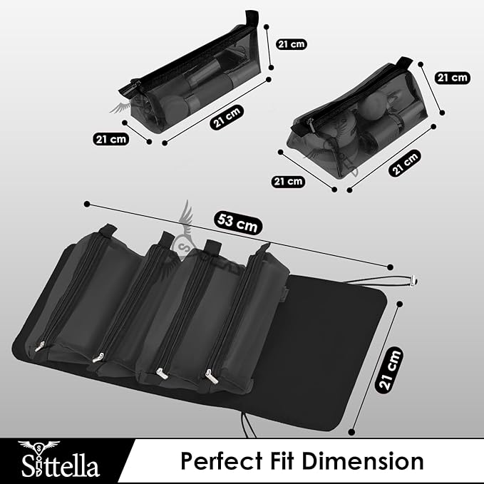 SITTELLA Foldable Hanging Cosmetic Storage Organizer for Women