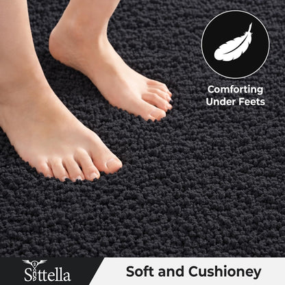 CANWAY ® 1500 GSM | | 60×40 cm| Microfiber Anti-Skid Bathroom Door Mat | Ultra Soft Plush & Super Absorbent | Quick-Dry, Washable Floor Rug for Bathroom & Door |Navy Blue (Copy)