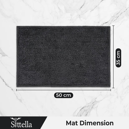 CANWAY ® 1500 GSM | | 60×40 cm| Microfiber Anti-Skid Bathroom Door Mat | Ultra Soft Plush & Super Absorbent | Quick-Dry, Washable Floor Rug for Bathroom & Door |Navy Blue (Copy)