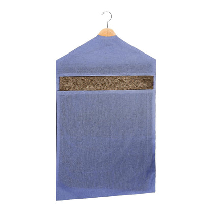 SITTELLA® Hanging Cotton Saree Covers for Storage | 30 x 18 Inches Breathable Saree Cover Bags for Clothes, Wardrobe Organizer | Dust-Proof Double Pocket | Off-White