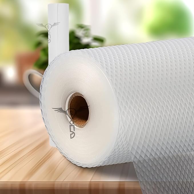 Drawer Mat Multi-Purpose EVA Non-Slip Waterproof Kitchen & Bathroom Shelf Liner (White-sunflower_