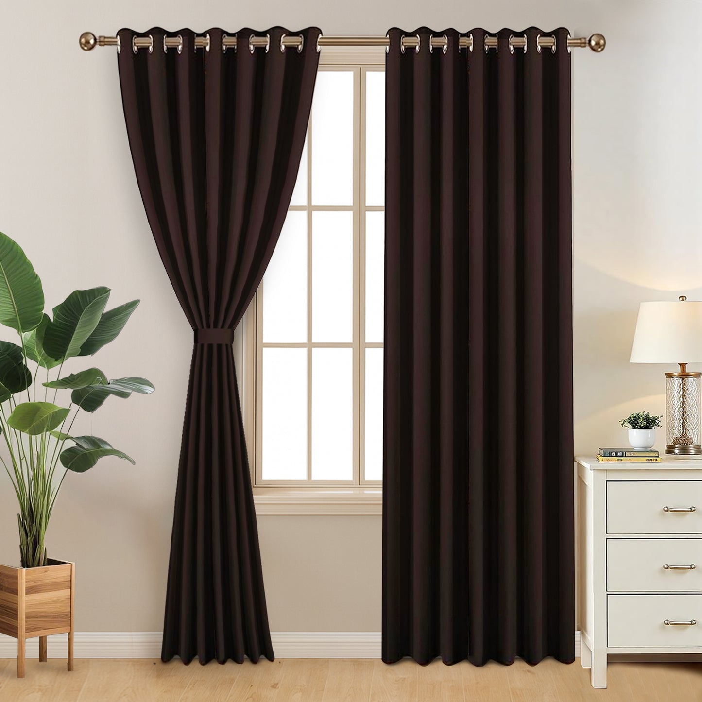 Premium Blackout Curtains for Bedroom & Living Room – 100% Light Blocking, Noise Reducing, Thermal Insulated Window Curtains for Home