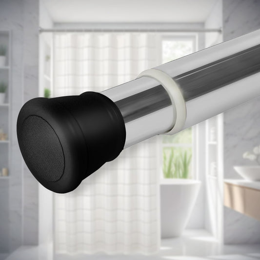 Extendable Shower Curtain Tension Rod Non-Drilling Anti-Skid Spring Pull Rod