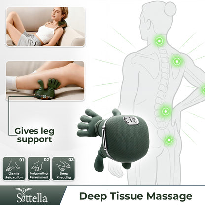 Bionic Heated Neck & Back Massager | Wireless Portable  Massager with 4D Deep Tissue Kneading & Heat | Electric Pain Relief & Muscle Relaxation Device