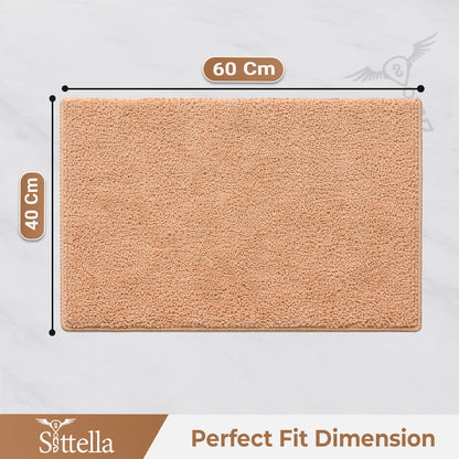 Sittella Premium Microfiber Floor Mat – Super Soft, Highly Absorbent & Quick Dry | Anti-Slip Multipurpose Mat for Bathroom, Kitchen & Bedroom (40 x 60 cm)