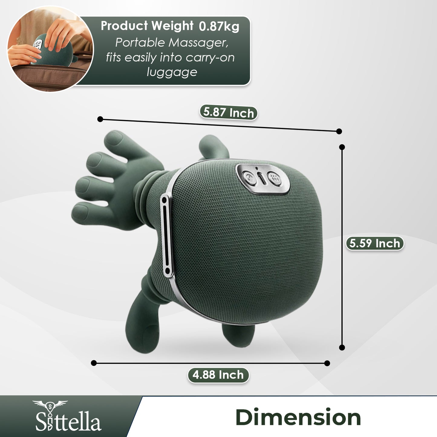 Bionic Heated Neck & Back Massager | Wireless Portable  Massager with 4D Deep Tissue Kneading & Heat | Electric Pain Relief & Muscle Relaxation Device