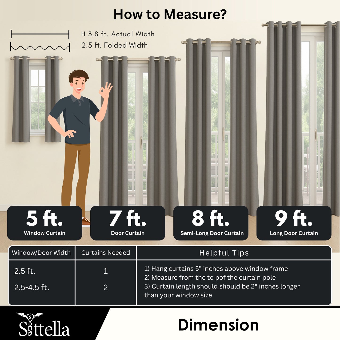Premium Blackout Curtains for Bedroom & Living Room – 100% Light Blocking, Noise Reducing, Thermal Insulated Window Curtains for Home