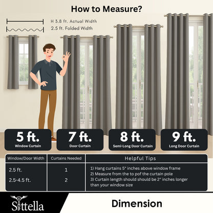 Premium Blackout Curtains for Bedroom & Living Room – 100% Light Blocking, Noise Reducing, Thermal Insulated Window Curtains for Home