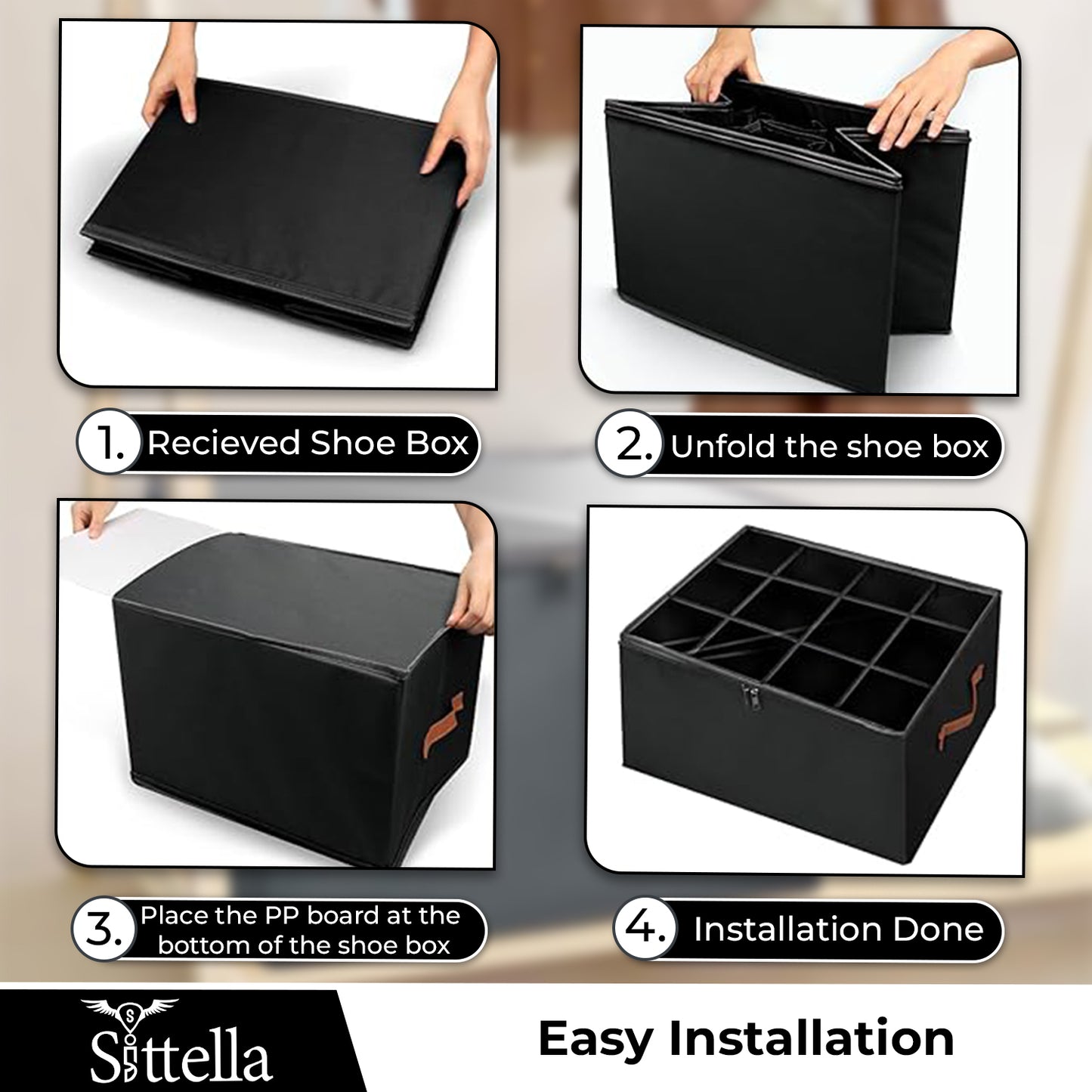 Premium Shoe Organizer for Home – Stackable, Dustproof, Space-Saving Shoe Storage Boxes for Closet, Entryway & Bedroom