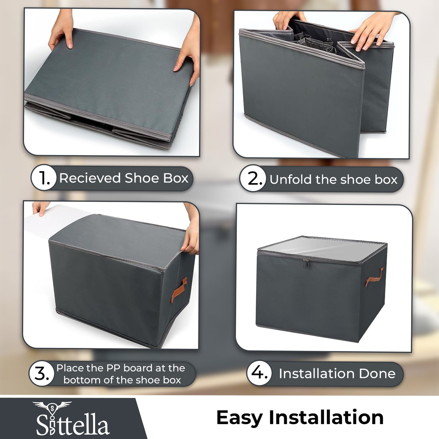 Premium Shoe Organizer for Home – Stackable, Dustproof, Space-Saving Shoe Storage Boxes for Closet, Entryway & Bedroom