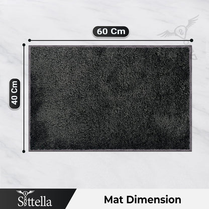 Sittella Premium 1800 GSM Microfiber Bath Mat | Super Soft, Anti-Skid & Highly Absorbent | Quick-Dry, Washable Rectangle Mat for Door,Bathroom & Kitchen 40x60