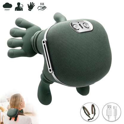 Bionic Heated Neck & Back Massager | Wireless Portable  Massager with 4D Deep Tissue Kneading & Heat | Electric Pain Relief & Muscle Relaxation Device