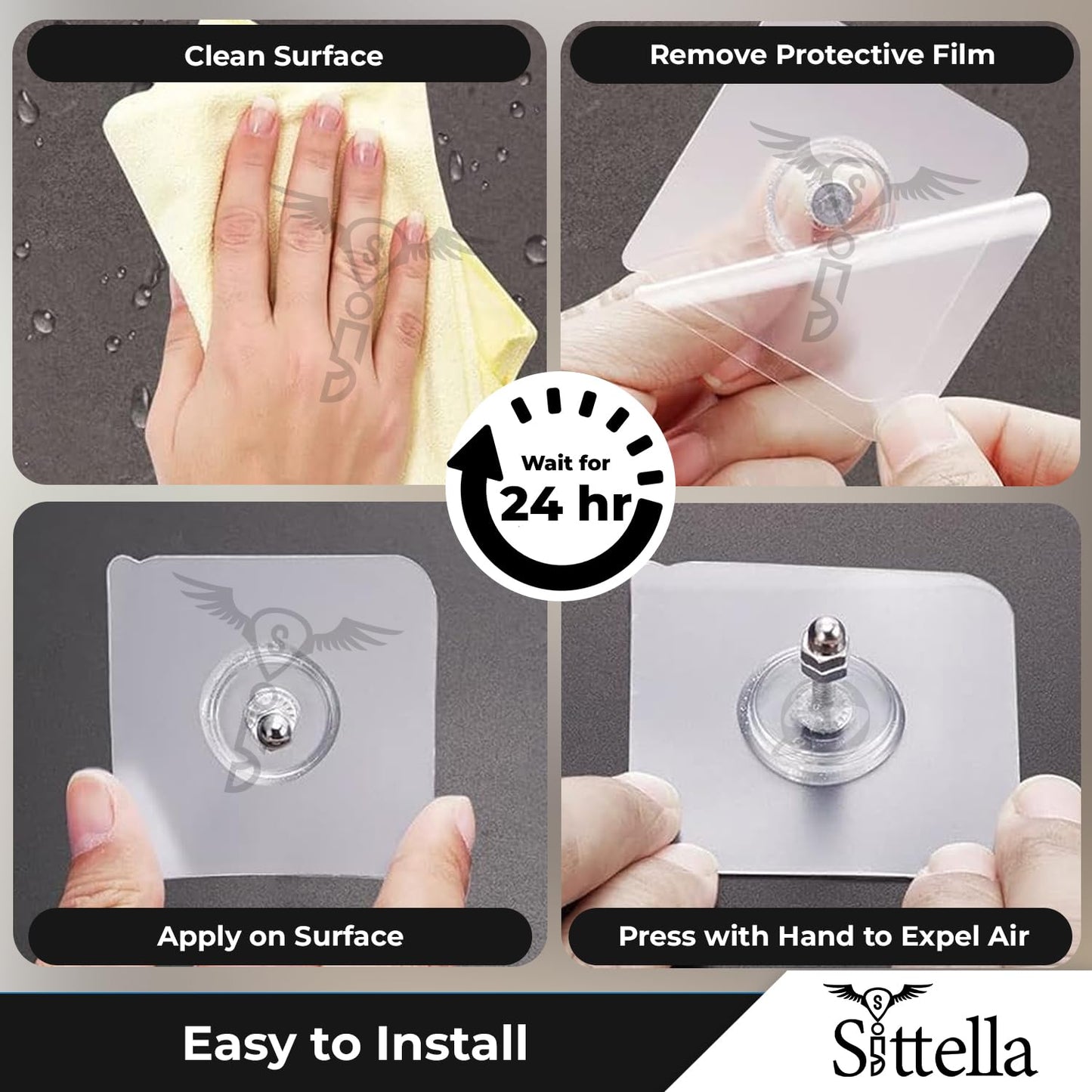 Stainless Steel Self Adhesive Heavy Duty Nail hook