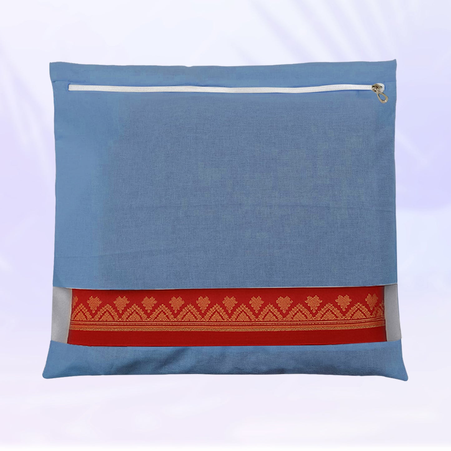 Saree Clothes Bags/Covers/Poches For Storage With Zip Closure (16 X 14 Inches, Grey