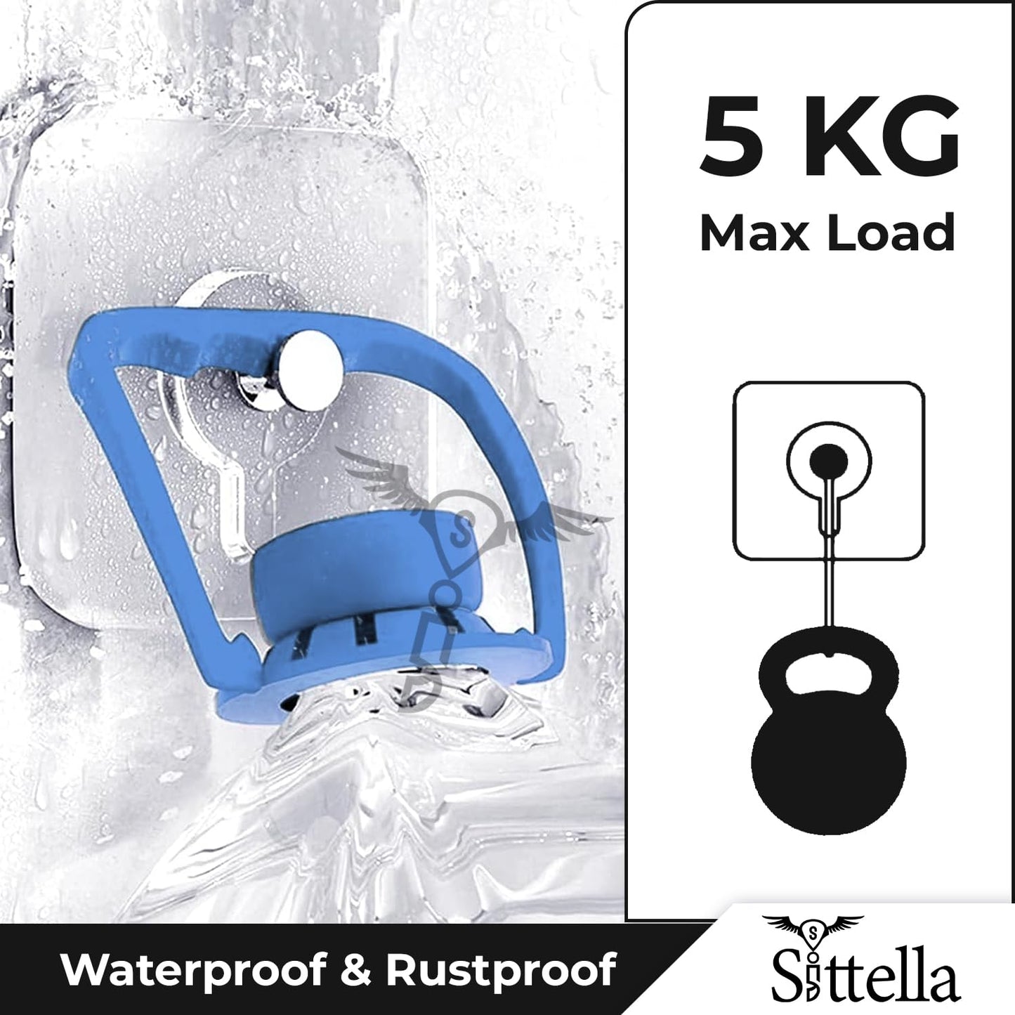 Stainless Steel Self Adhesive Heavy Duty Photo Wall Hook
