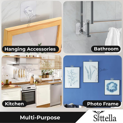 Stainless Steel Self Adhesive Heavy Duty Photo Wall Hook