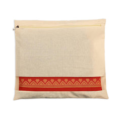 Saree Clothes Bags/Covers/Poches For Storage With Zip Closure (16 X 14 Inches, Beige)