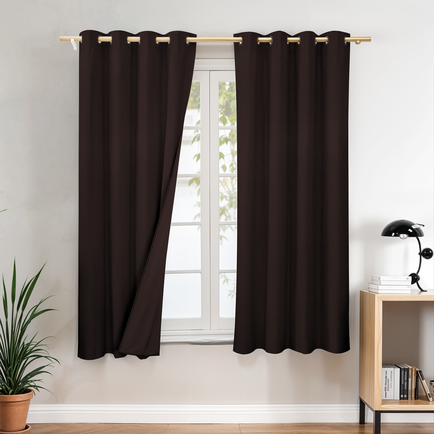Premium Blackout Curtains for Bedroom & Living Room – 100% Light Blocking, Noise Reducing, Thermal Insulated Window Curtains for Home