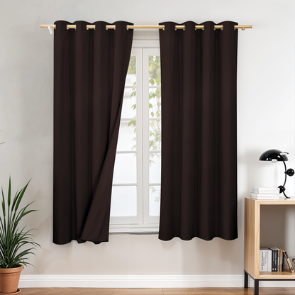 Premium Blackout Curtains for Bedroom & Living Room – 100% Light Blocking, Noise Reducing, Thermal Insulated Window Curtains for Home