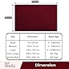 SITTELLA® Baby Waterproof Mattress Protector Sheet 70×50 cm – Quick Dry Washable (Maroon)