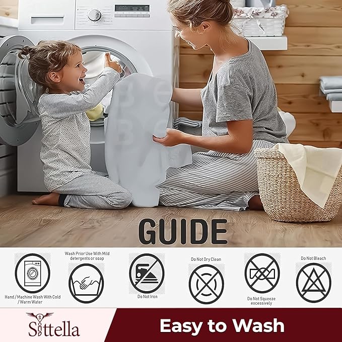 SITTELLA® Baby Waterproof Mattress Protector Sheet 70×50 cm – Quick Dry Washable (Maroon)