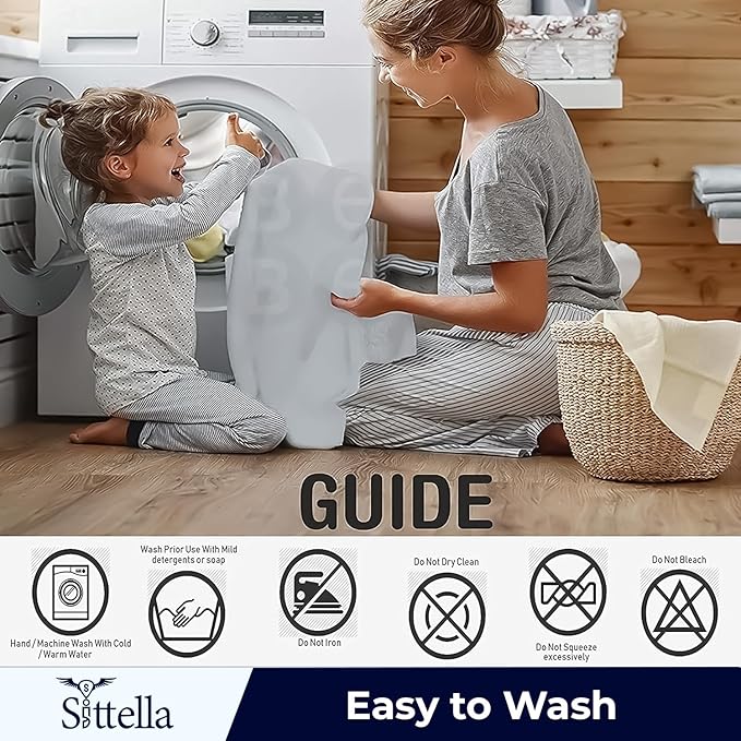 SITTELLA® Baby Waterproof Mattress Protector Sheet 70×50 cm – Quick Dry Washable (Navy Blue